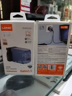 Ldnio 45w Usb-C/a Super Fast Charger Q6 Phone Fast Charger