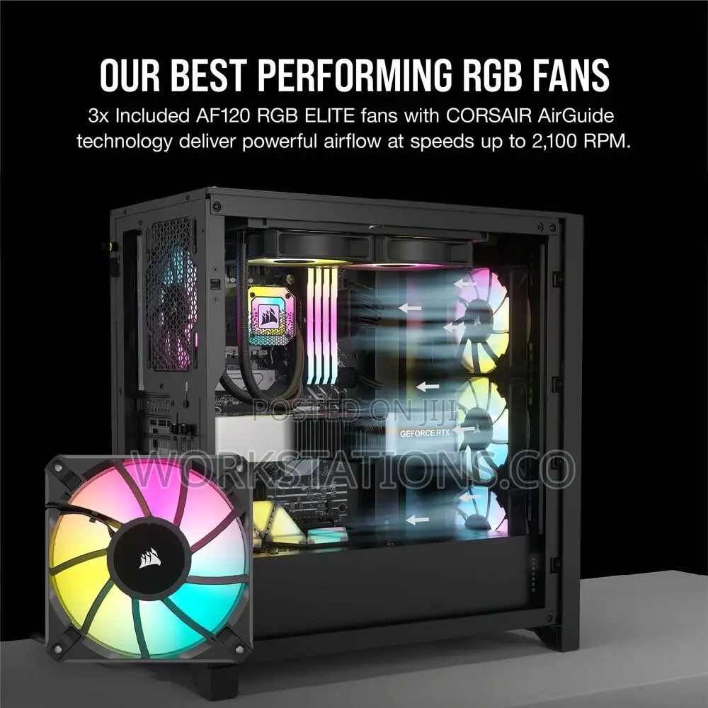 Corsair Icue 4000d Argb Cc--Ww