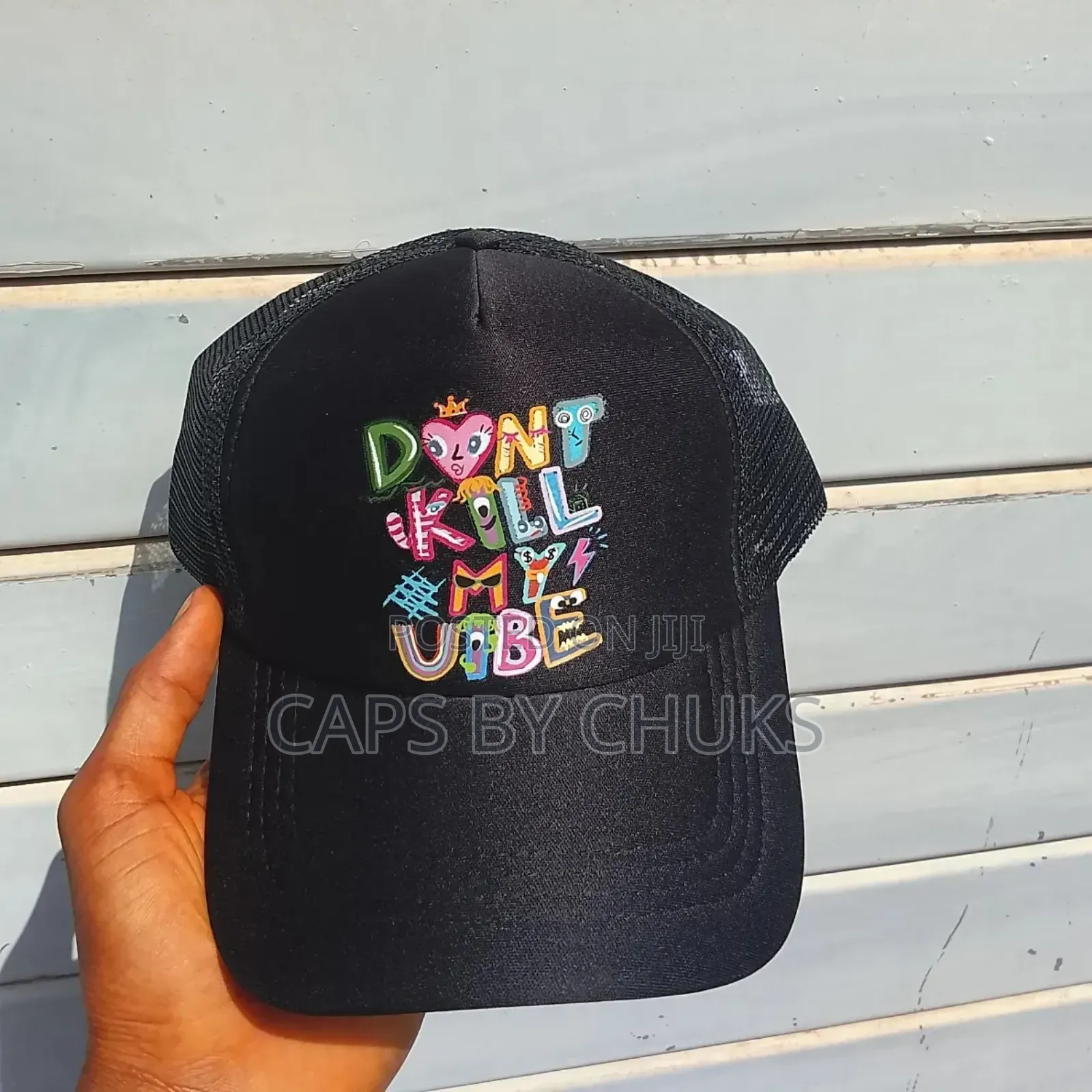 Black Snapback Cap