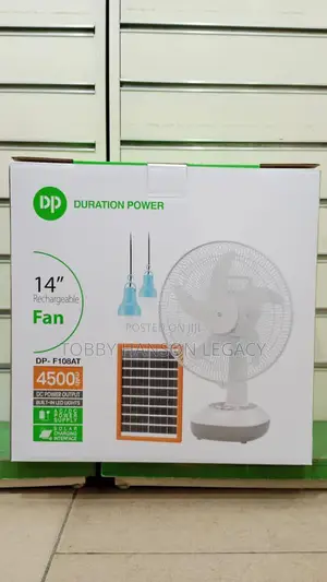 14-Inches Dp Rechargeable Fan With 4500mah Battery - Dp-F108at