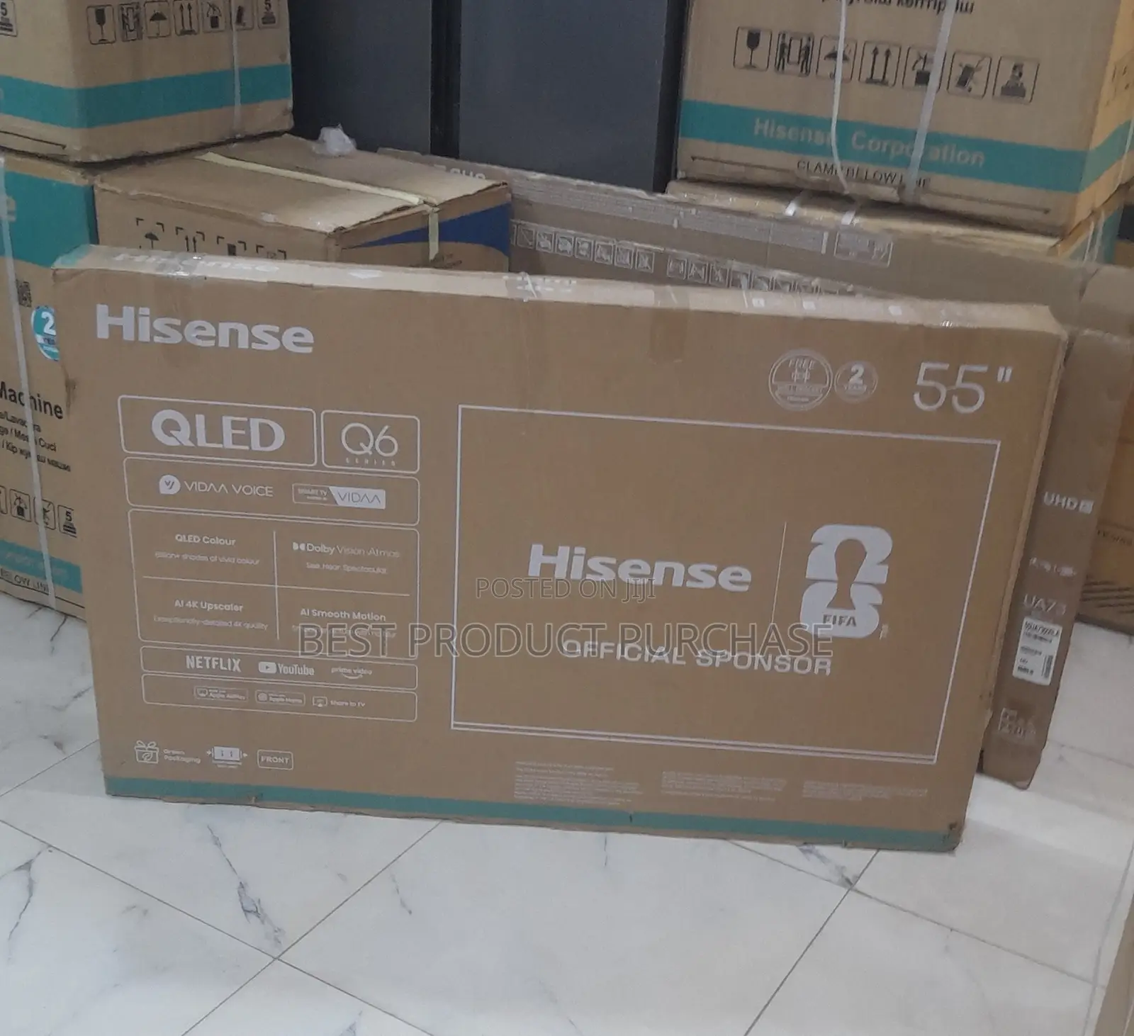 Authentic Hisense 55q6q 55" Smart Qled Screen