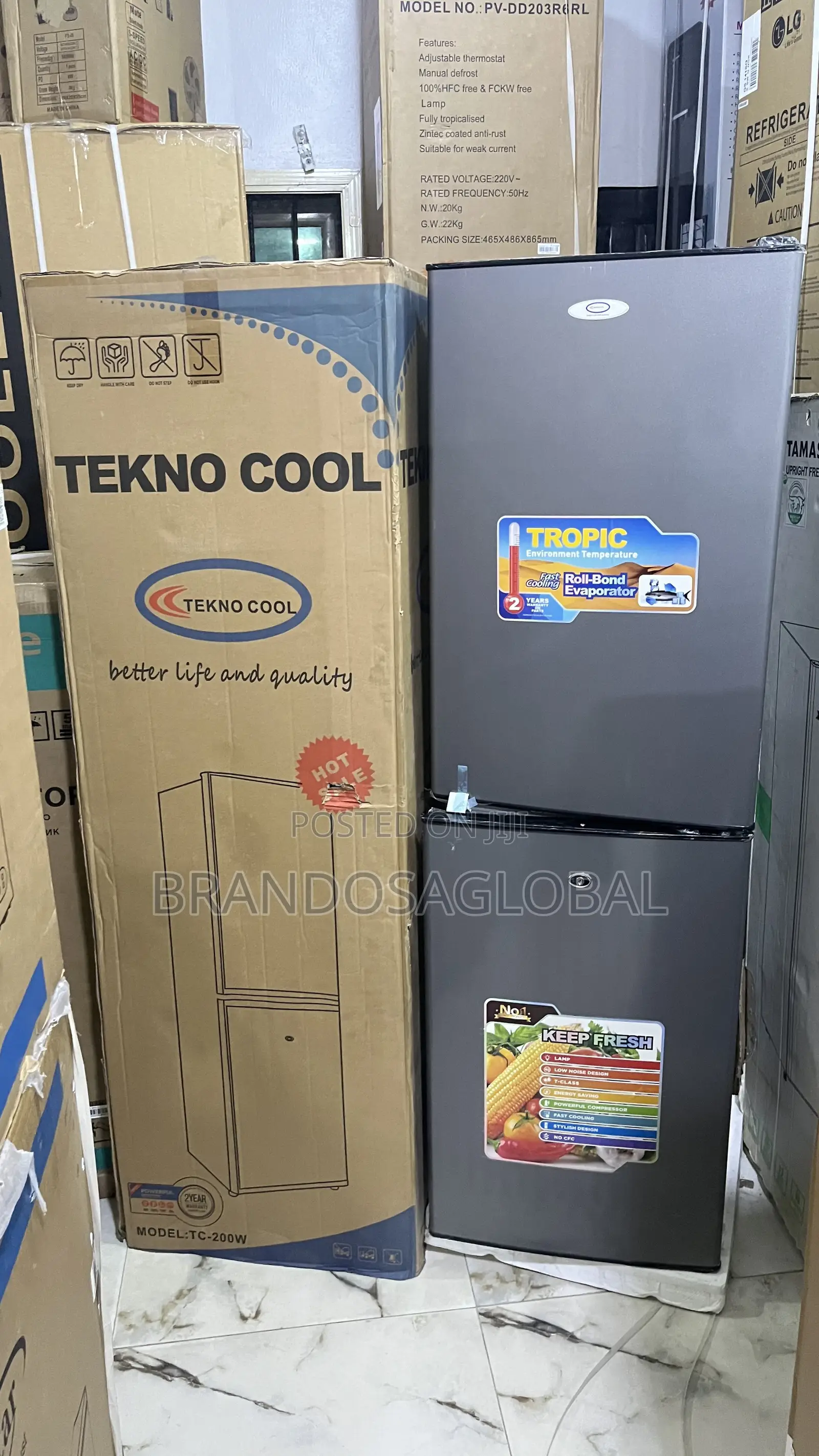 Teknocool 200 Litres Refrigerator (Tc-200w)-Easy Use