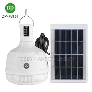 Dp 38w Rechargeable Light Bulb With Panel -dp-7813t
