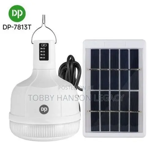 Dp 38w Rechargeable Light Bulb With Panel -dp-7813t