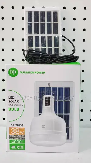 Dp 38w Rechargeable Light Bulb With Panel -dp-7813t