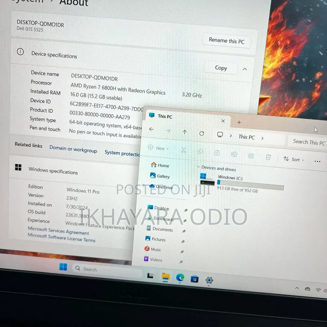 Laptop Dell G15 5535 16GB Intel Core i7 SSD 1T
