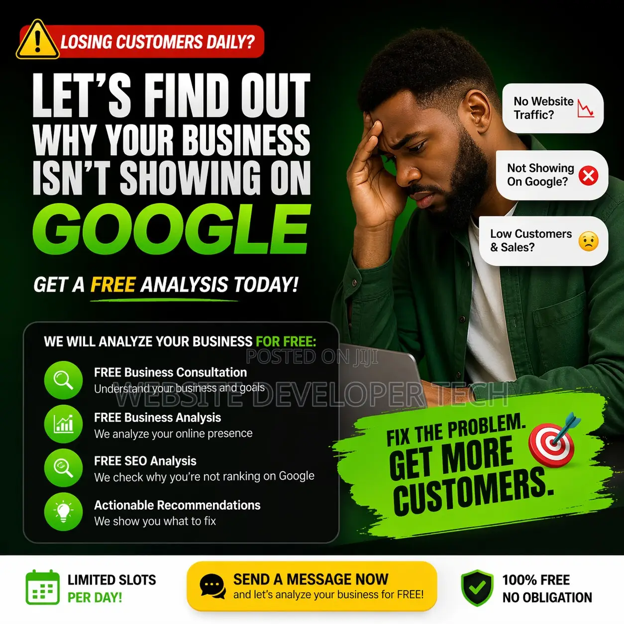 Find Out Why Your Business Isn’T Getting Customers (Free)