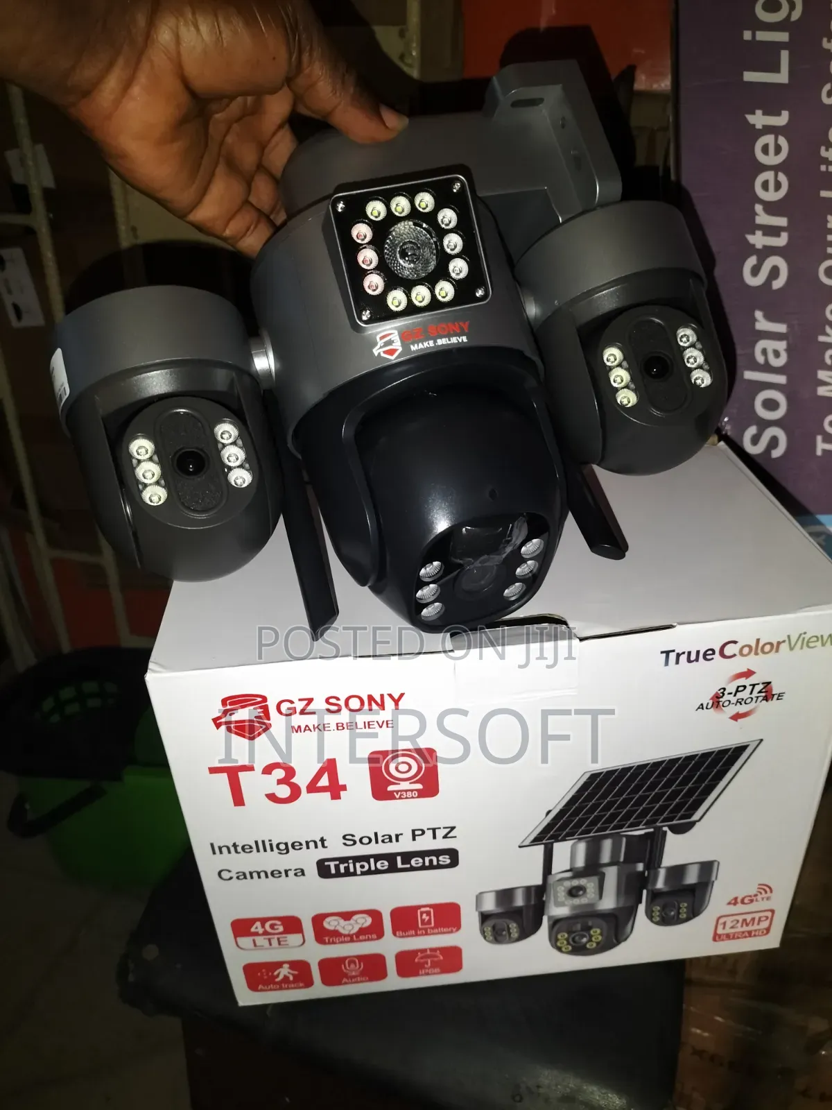 12mp T34 Intelligent Solar PTZ Camera.