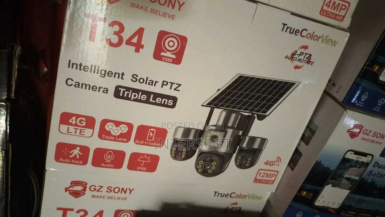 12mp T34 Intelligent Solar PTZ Camera.