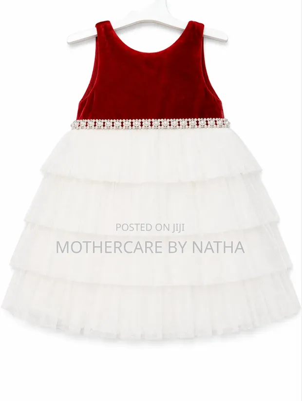 Red Velvet Children's Party Dress For don siyarwa - Mothercare By Natha   Farashi:  46,995 a Jiji.ng [Ibeju]