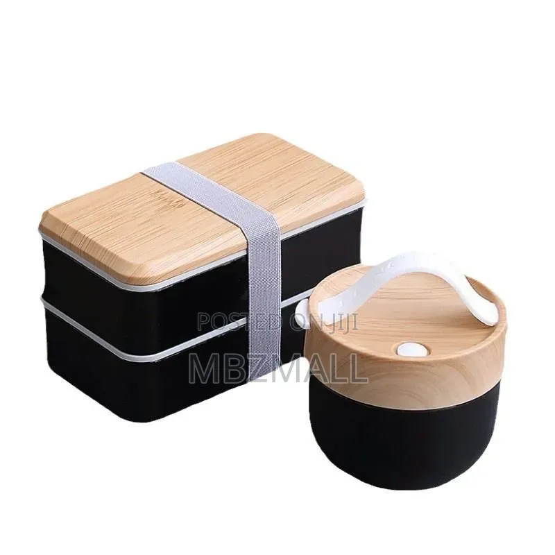Bamboo 3in1 Food Flask Set