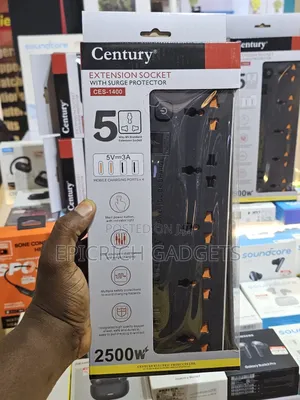Surge Protector Extension With Usb and Type-C Outlets