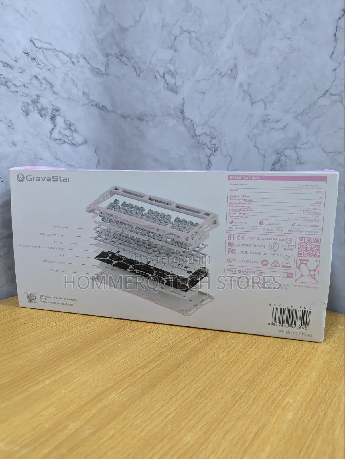 Mercury K1 Sakura Special Edition Mechanical Gaming Keyboard