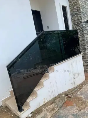 Dark/Black Glass Handrails