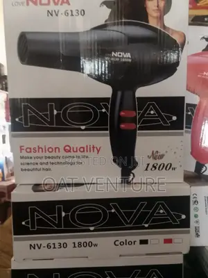 Brand New Nova Nv-6130 Hair Dryer (1800w) – Fast Professional Drying