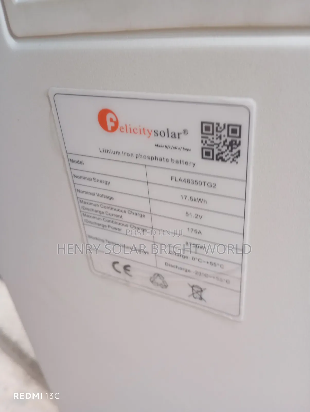 Felicity 17.5kwh 51.2v Lithium Battery