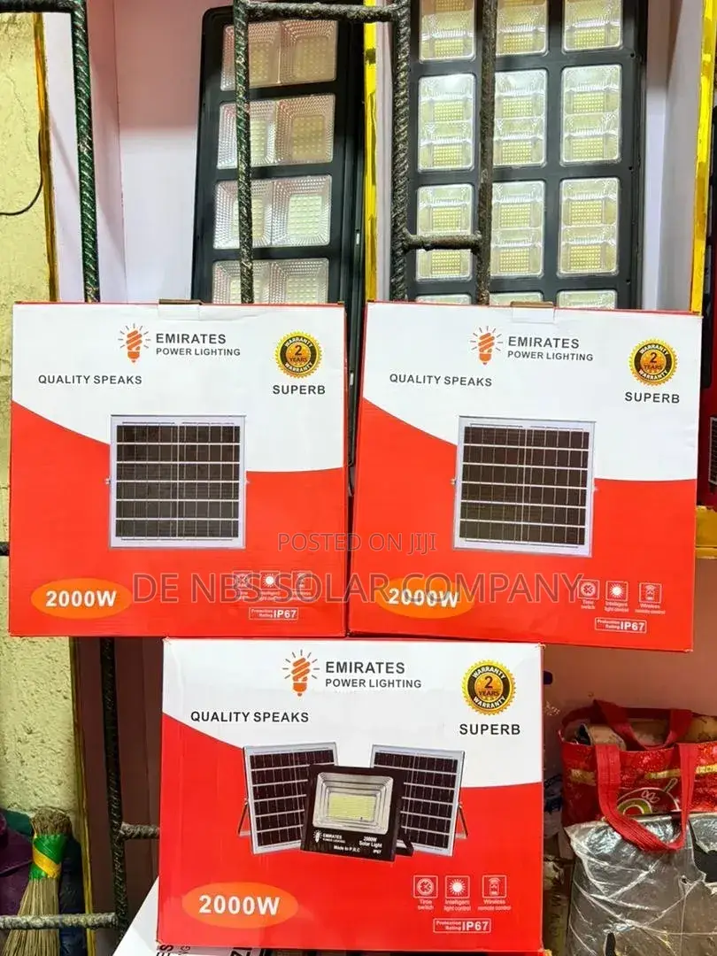 2000w Solar Flood Light Double Panels