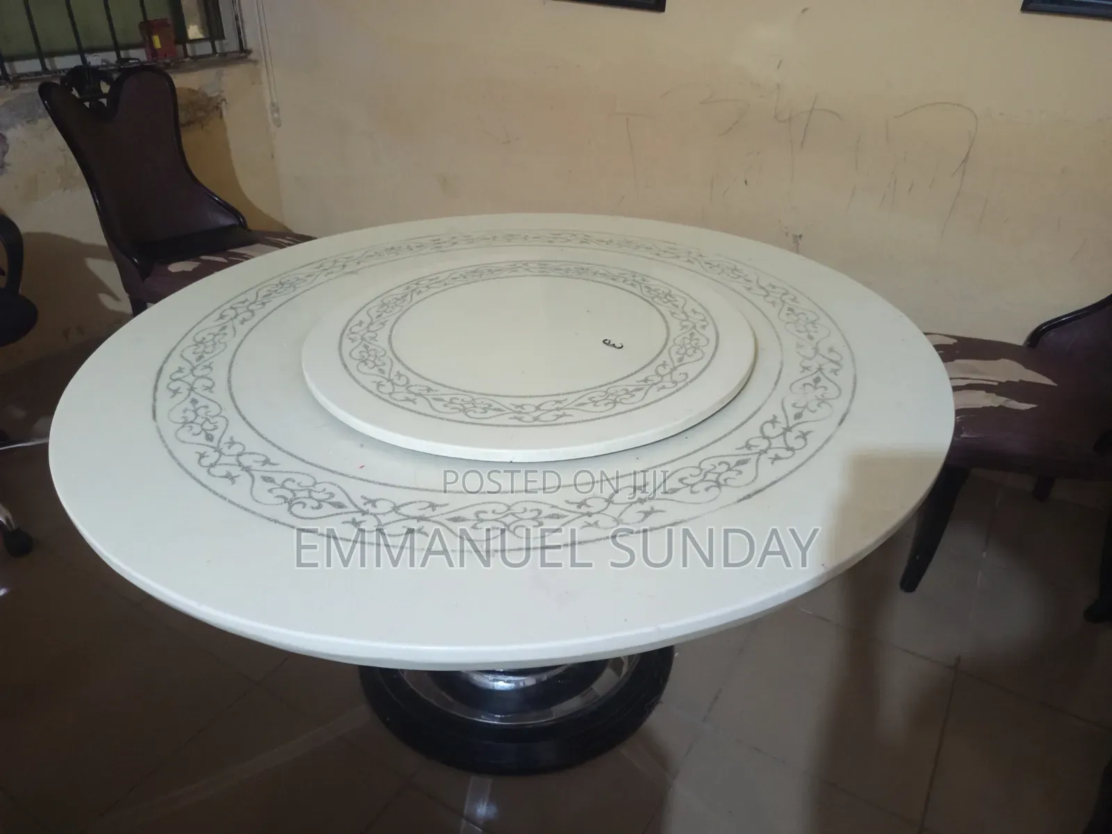 Marble Dinning Table and Chairs