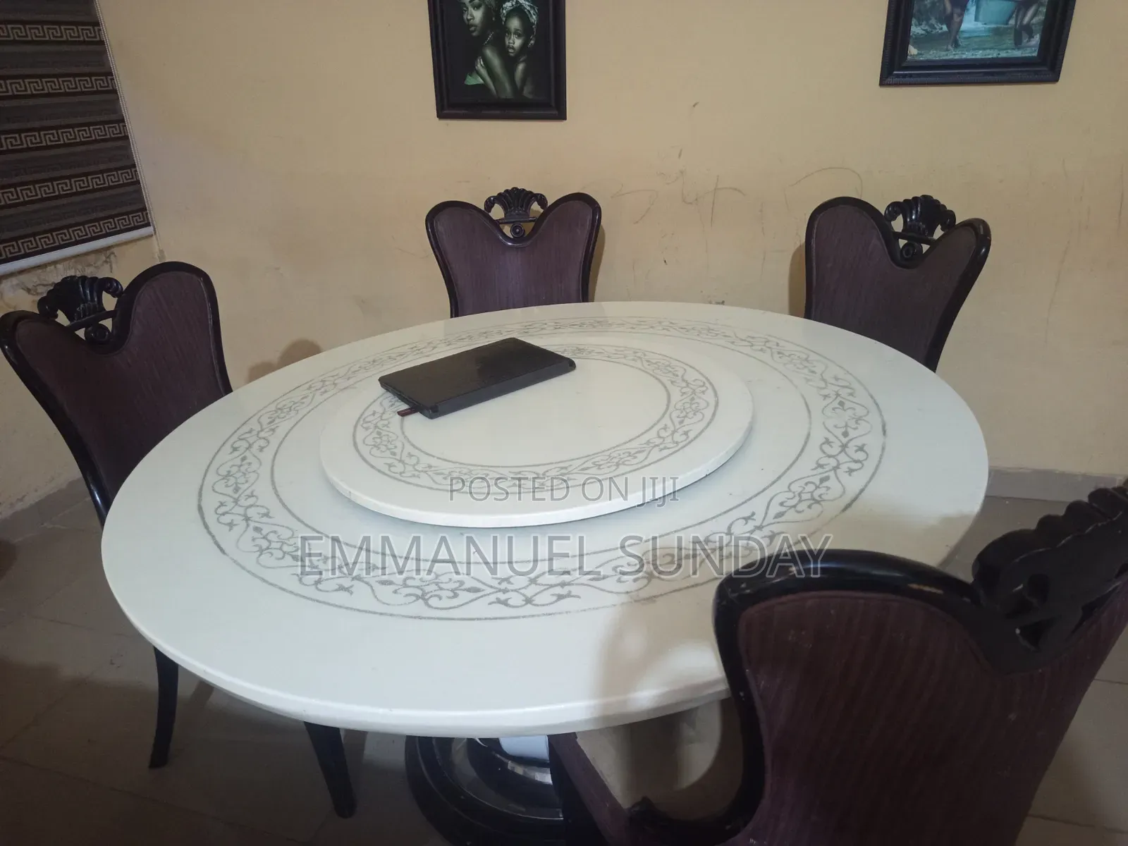 Marble Dinning Table and Chairs