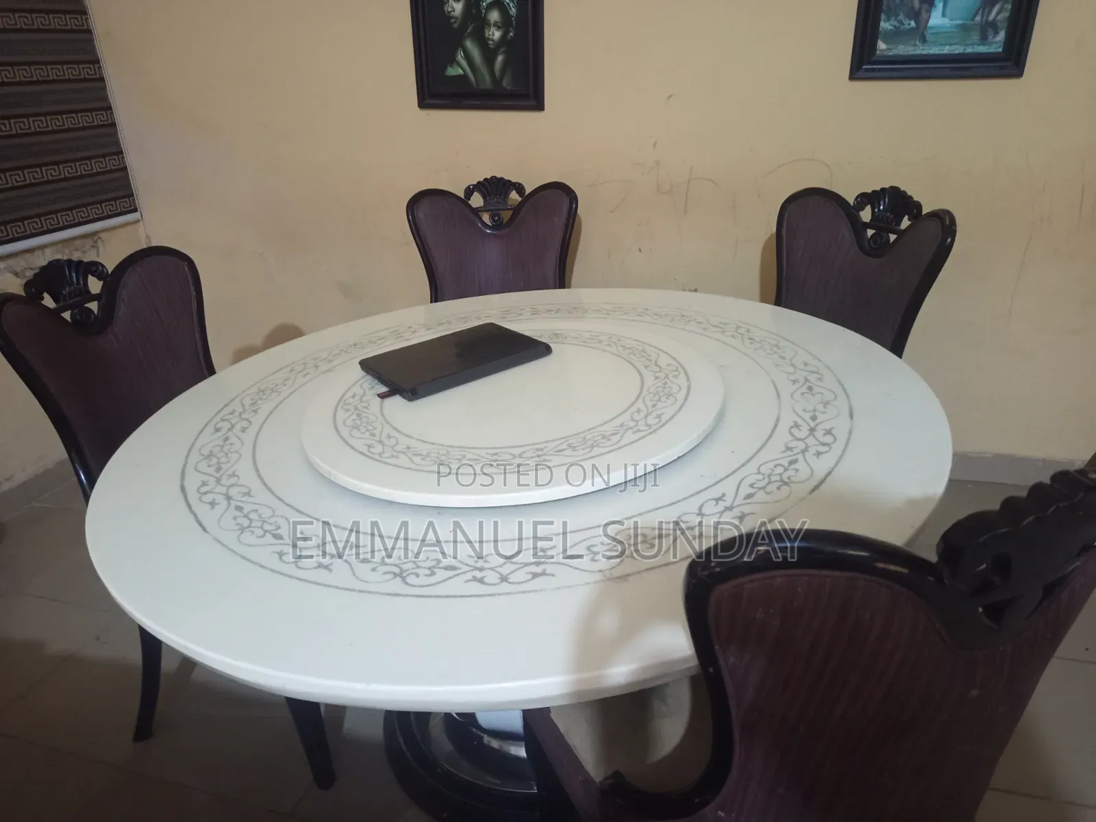 Marble Dinning Table and Chairs