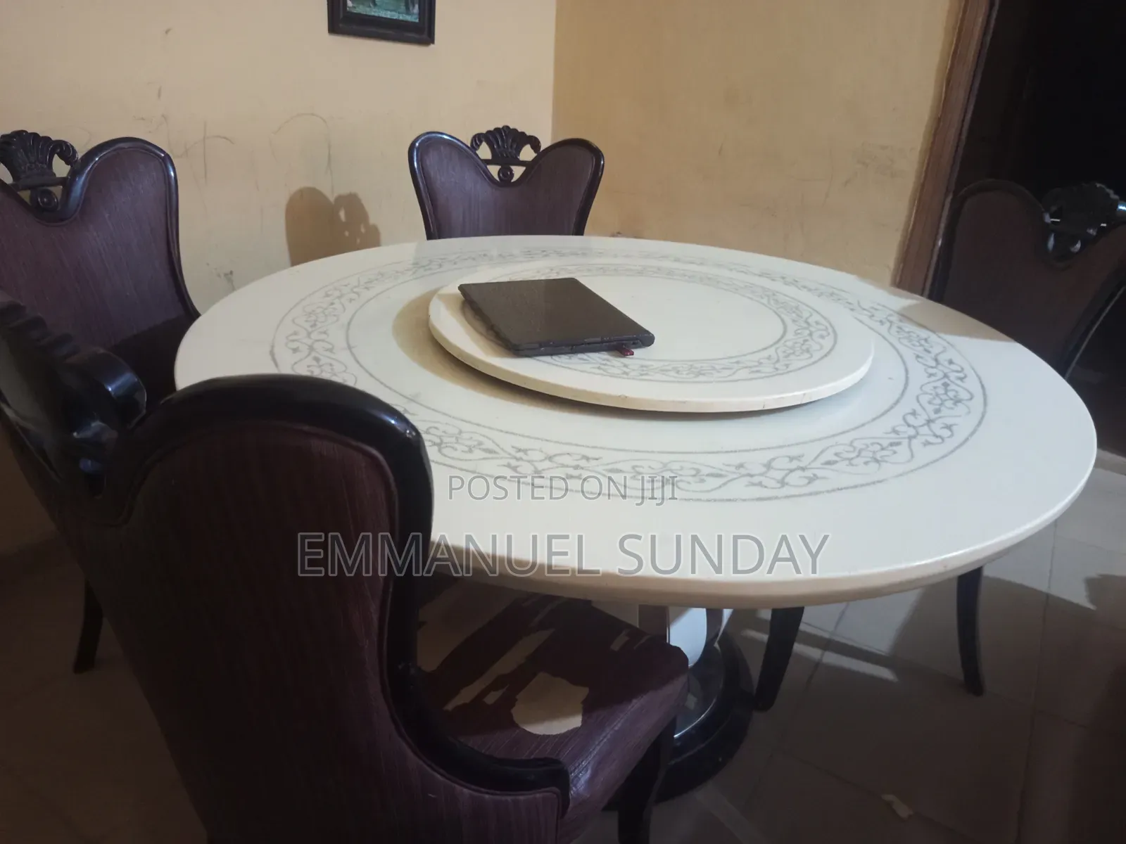 Marble Dinning Table and Chairs