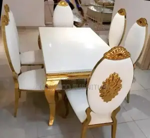 High Quality Marble Dining Table With 6 Chairs