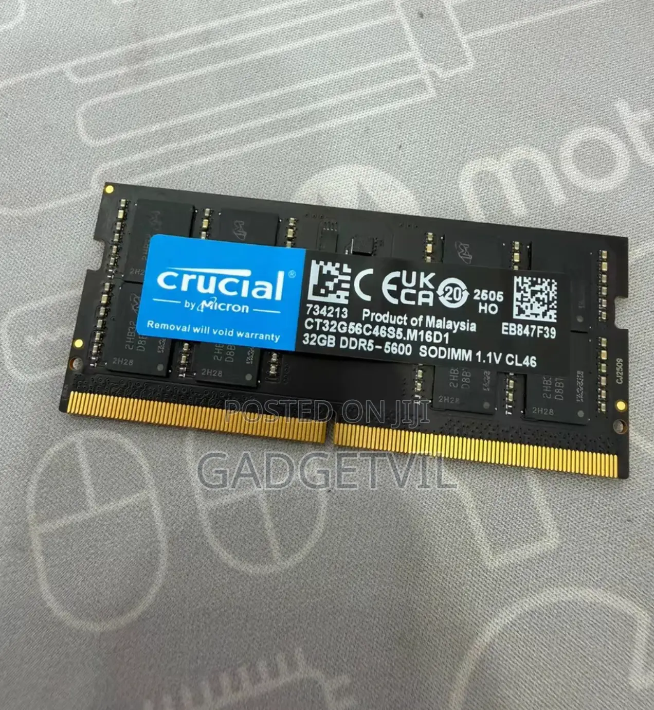 Crucial 32gb Ddr5 5600mhz Ram