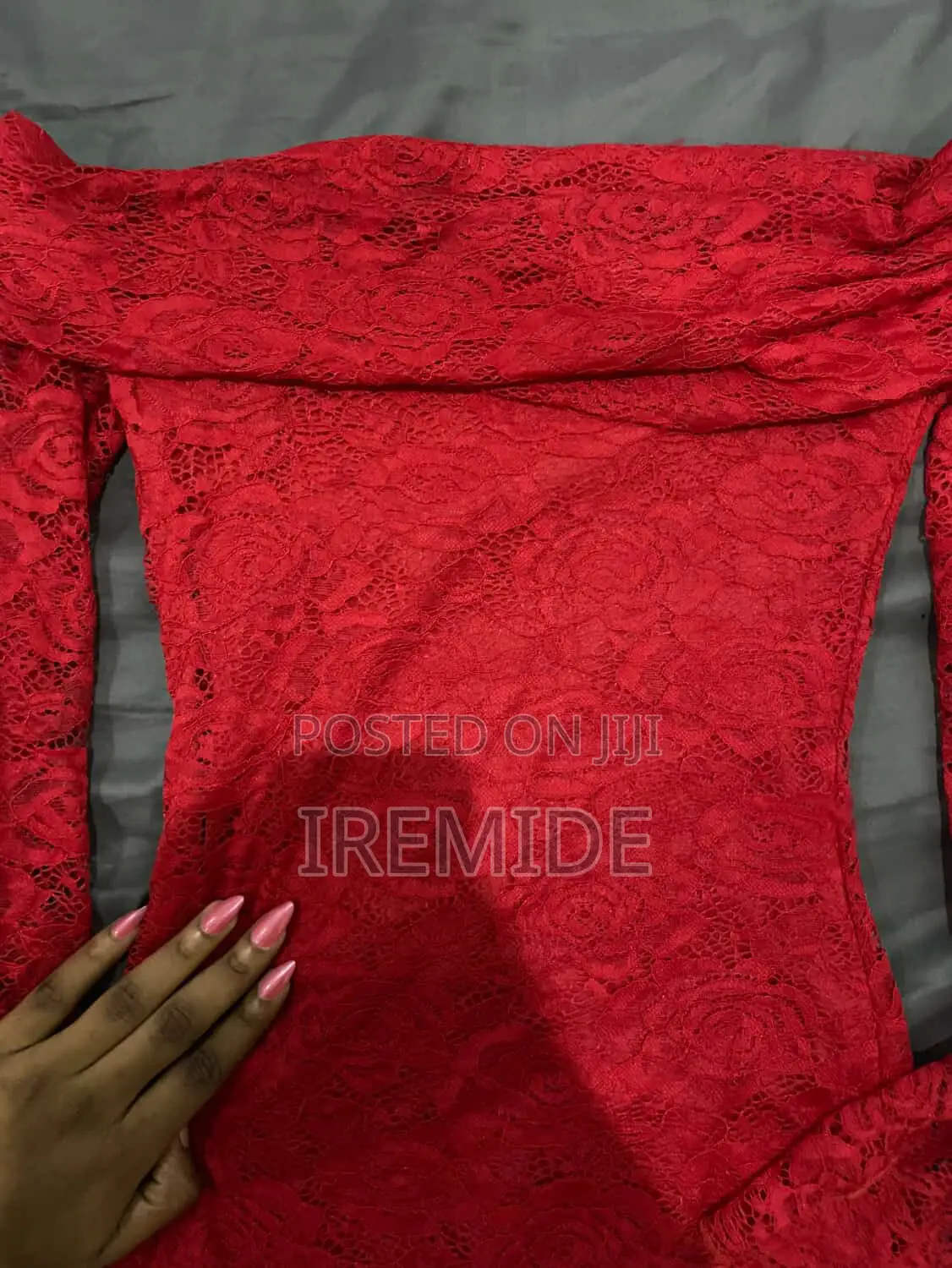 Red Off Shoulder Dress