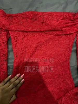 Red Off Shoulder Dress