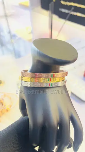 Gucci 3 Stack Bangle Rose ,Gold Silver
