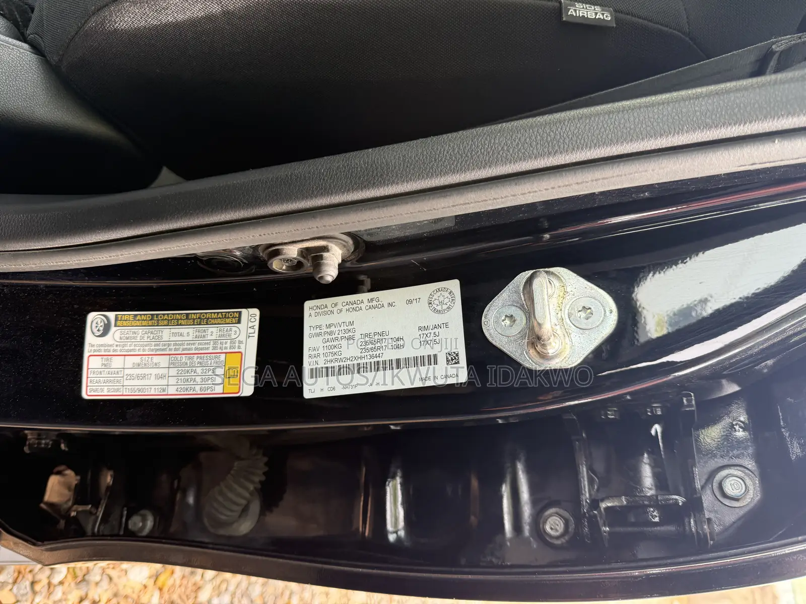 Honda CR-V EX AWD 2018 Black