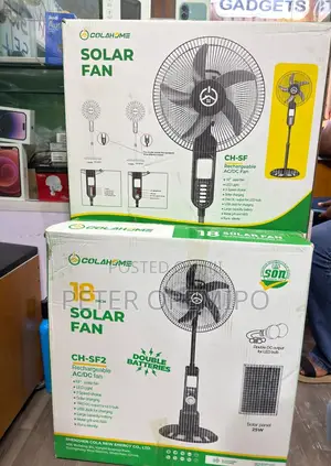 Rechargeable Solar Fan