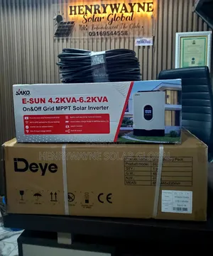 6.2kva Sako Inverter With 5kwt Deye Lithium Battery