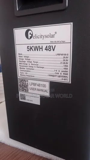5kwh 48v Felicity Solar Lithium Ion Battery