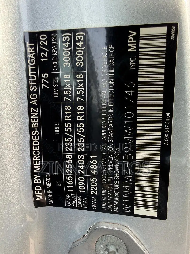 Mercedes-Benz GLB-Class 2021 Silver