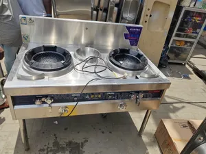 Foreign Used Commercial 2-Burner Chinese Restaurant Wok Gas Stove