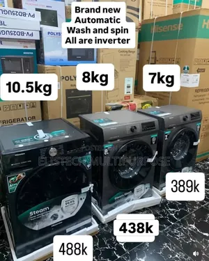 Hisense Brand New Automatic Inverter Wash Spin (7kg, 8kg, 10.5kg)
