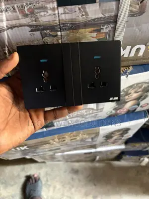 Double Socket Black Color