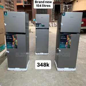 Brand New Hisense 154l Double Door Fridge - Silver Finish