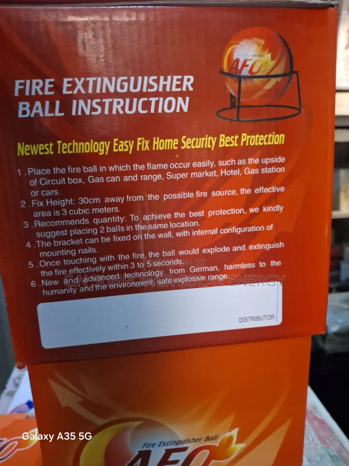 Afo, Auto Fire Off, Fire Extinguisher