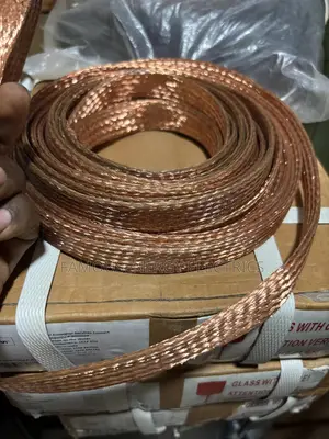 Flat Copper Braid Ground Strap