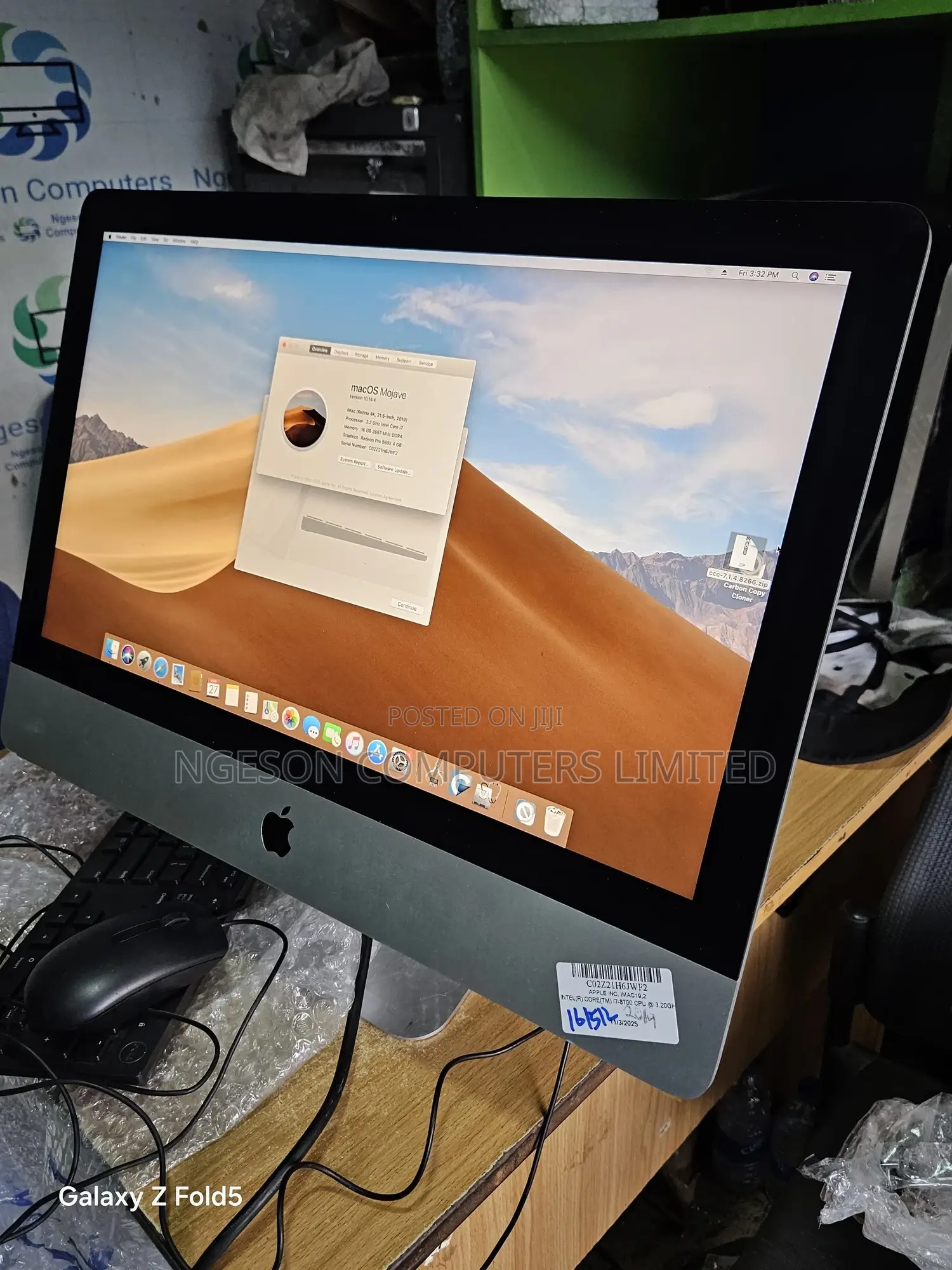 Desktop Computer Apple iMac 16GB Intel Core i7 SSD 512GB