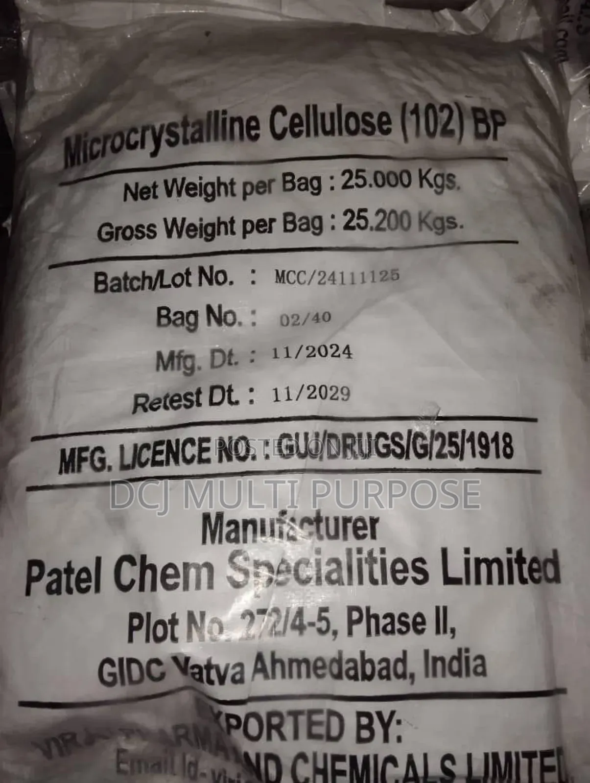Micro Crystalline Cellulose (Mcc 102)