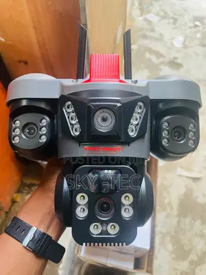 Original Multiple Lens Solar Camera V380 Pro 3-PTZ Auto Rotate.