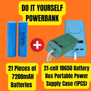 Diy Powerbank Case 21 PCS 7200mah Lithium Batteries