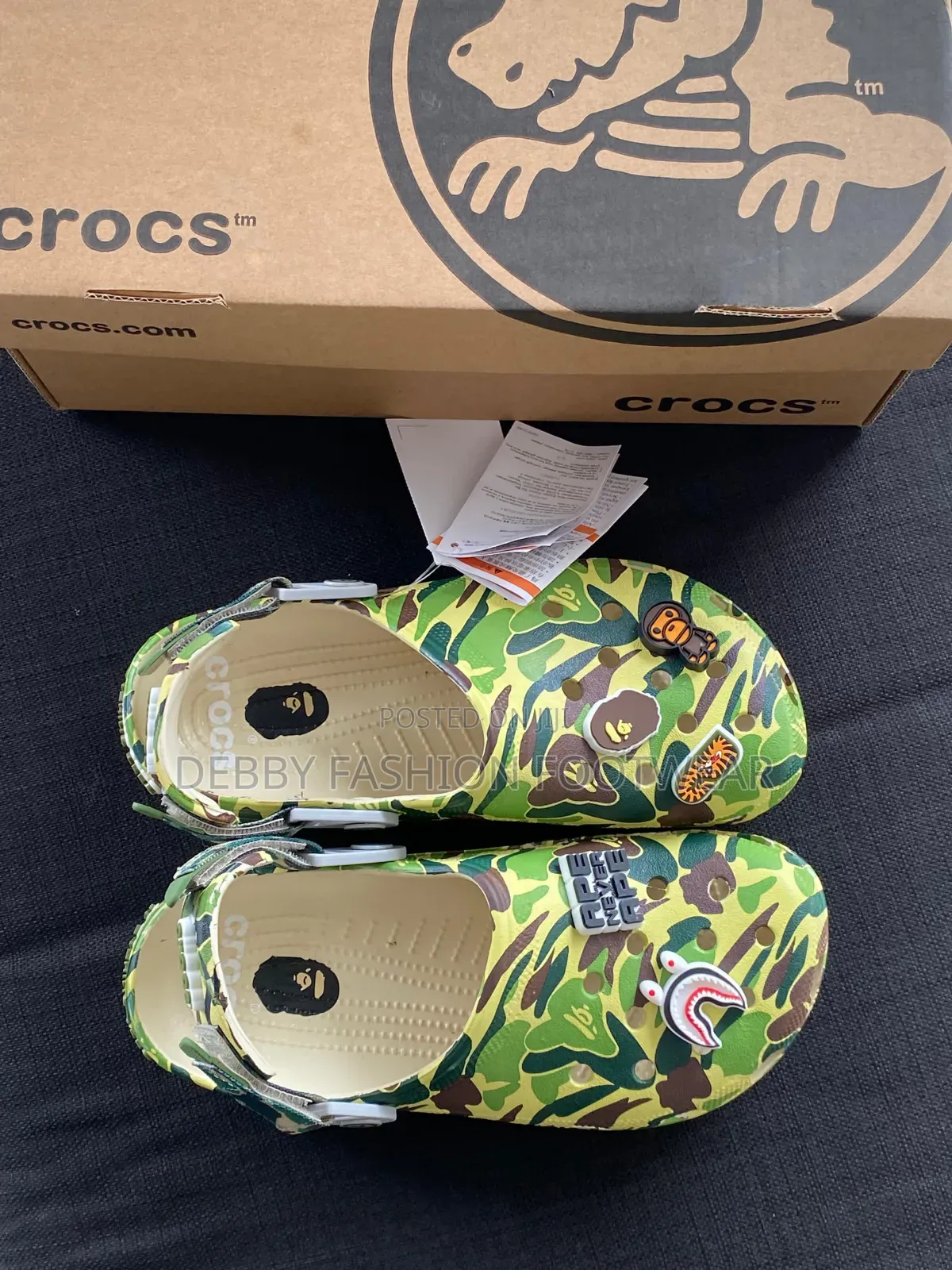 Premium Crocs Available in Sizes 39–46.