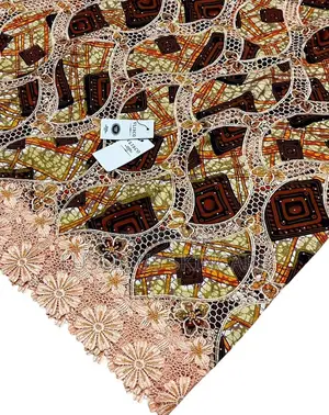 Embellished Ankara/Ankara Lace