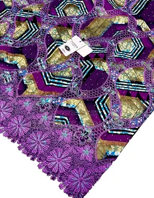 Embellished Ankara/Ankara Lace