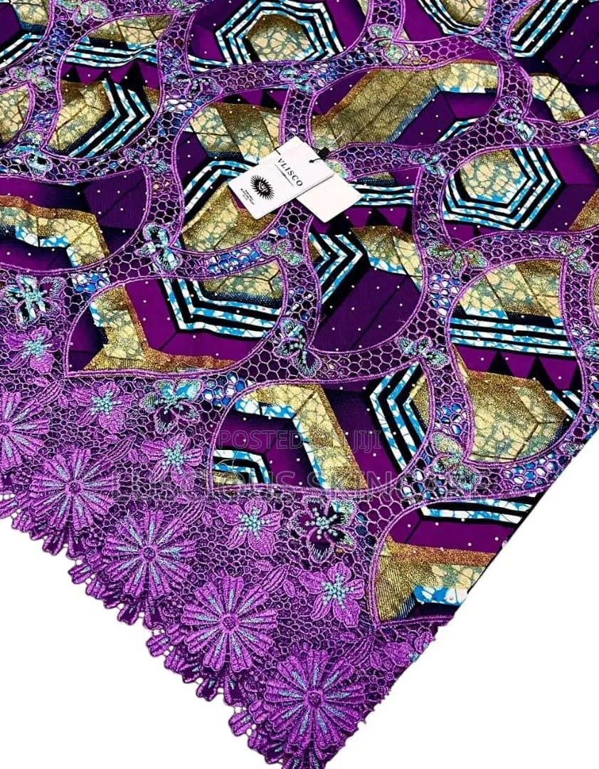 Embellished Ankara/Ankara Lace