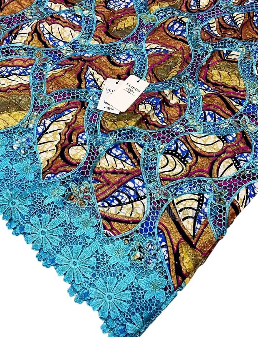 Embellished Ankara/Ankara Lace